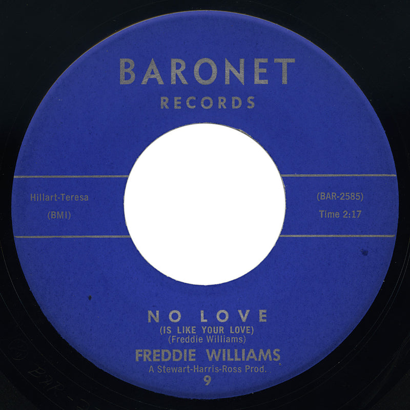 Freddie Williams – No Love (Is Like Your Love) – Baronet