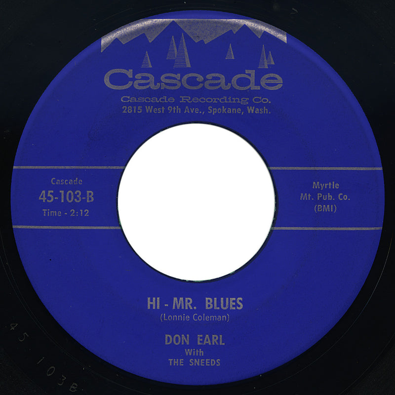 Leslie Sneed with The Sneeds – Hi - Mr. Blues – Cascade