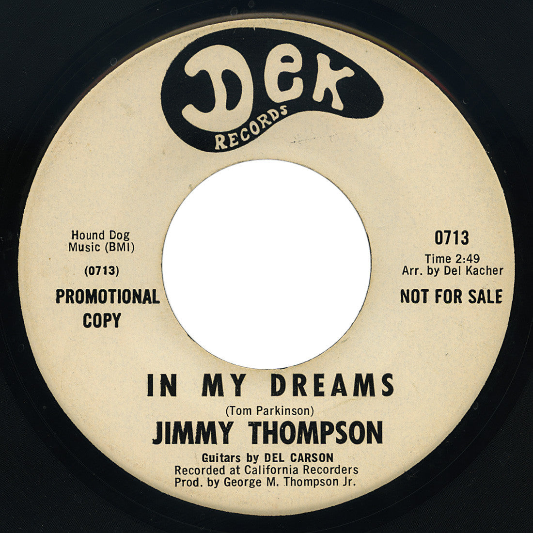 Jimmy Thompson – In My Dreams – Dek