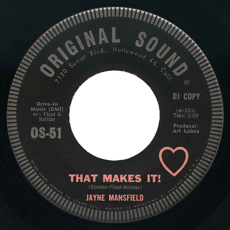 Jayne Mansfield – That Makes It! – Original Sound